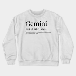 Gemini Definition Crewneck Sweatshirt